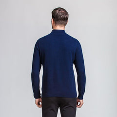 Men's Gentle Zipper Cashmere Turtleneck Sweater