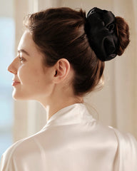 30 Momme Padded Washable Silk Scrunchie 6.5cm