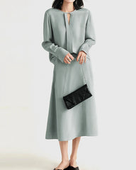 30 Momme Silk Blouse with Slit