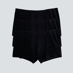 3 Pcs Skin-Friendly Men Boxer Panties Black