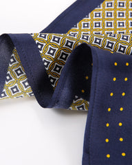 Golden Printed Patchwork Men's Classic Handkerchief