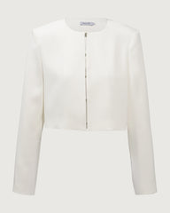 40 Momme Silk Cropped Jacket