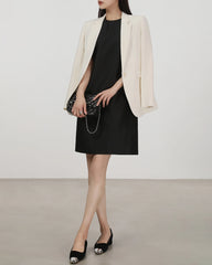 40 Momme Sleeveless Silk Straight Dress