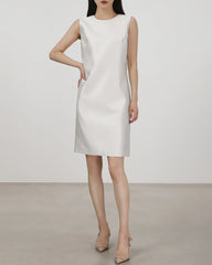 40 Momme Sleeveless Silk Straight Dress