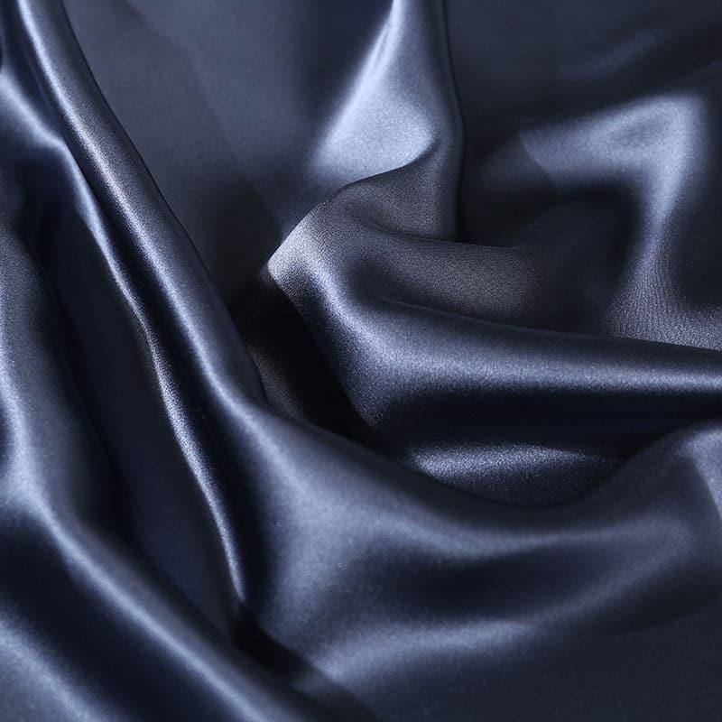 4PCS 19 Momme 100% Silk Pillowcase with Hidden Zipper Navy