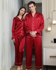 Long Silk Pajama Set For Couples