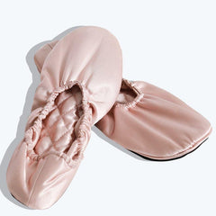 Ballet Style Comfortable 100% Silk Soft Shoes Slippers Pink