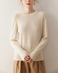 Women’s Basic Crew Neck Cashmere Sweater