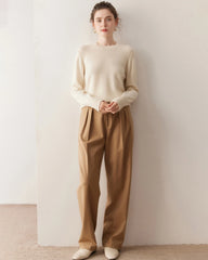 Women’s Basic Crew Neck Cashmere Sweater
