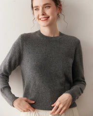 Women’s Basic Crew Neck Cashmere Sweater