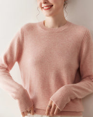 Women’s Basic Crew Neck Cashmere Sweater