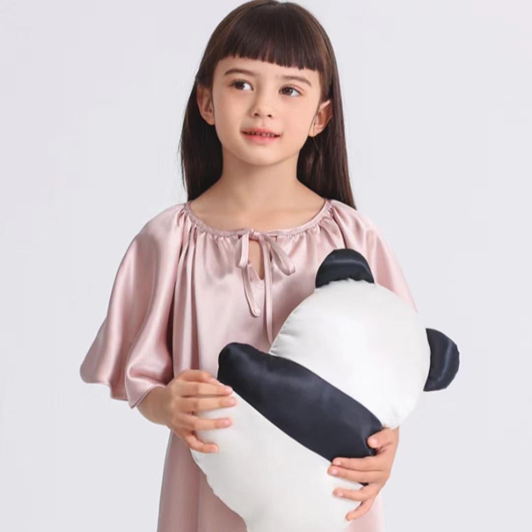 Bat-sleeved Nightdress for Girls Pink