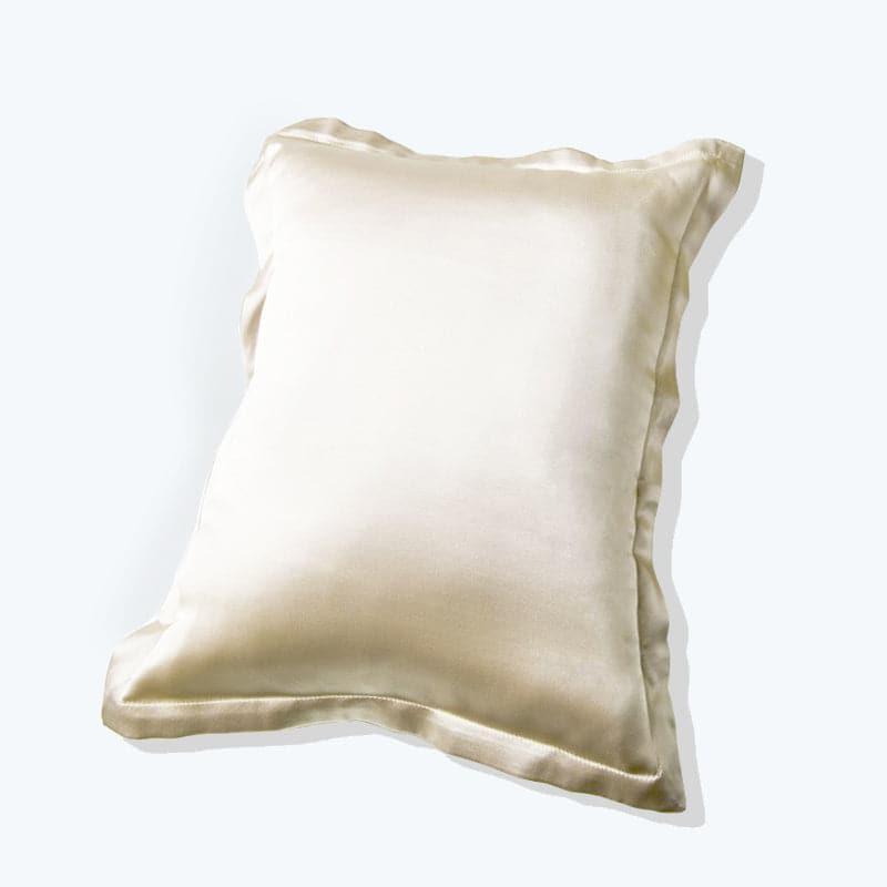 Best Polyester Filled Pillow With Silk Shell Cushion Champagne