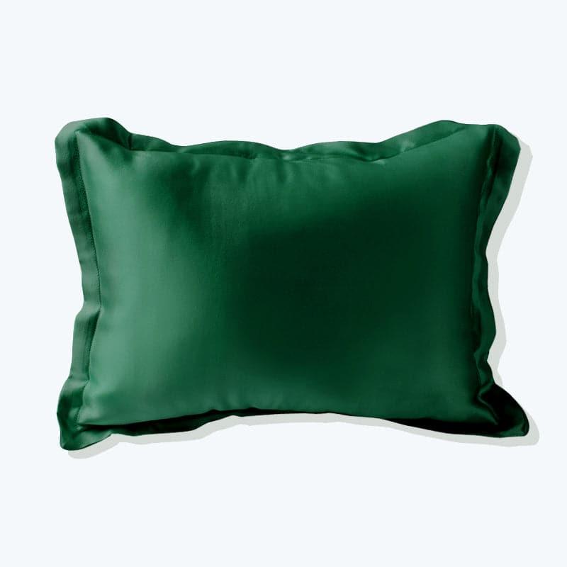 Best Polyester Filled Pillow With Silk Shell Cushion Green