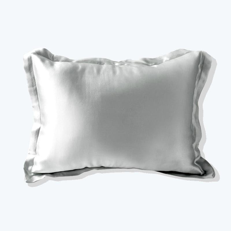 Best Polyester Filled Pillow With Silk Shell Cushion Grey