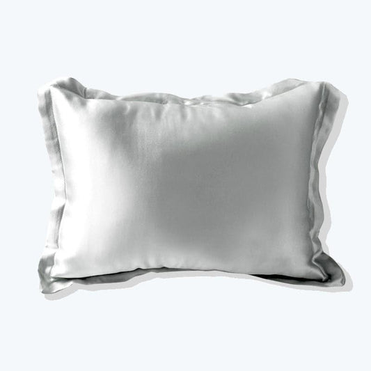 Best Polyester Filled Pillow With Silk Shell Cushion Grey