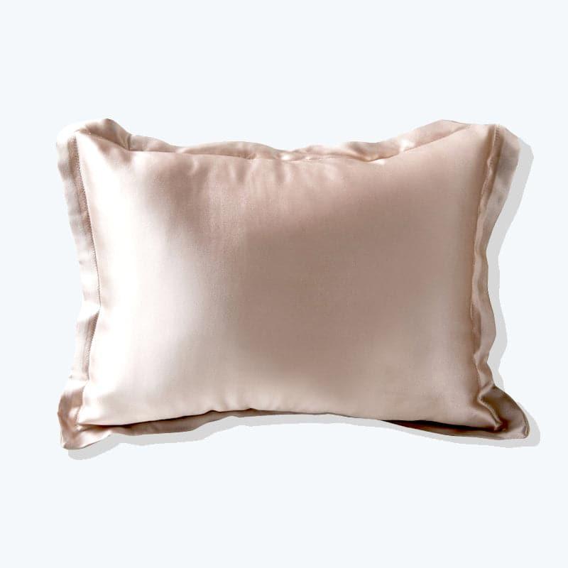 Best Polyester Filled Pillow With Silk Shell Cushion Pink