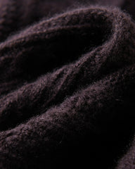 Cable Knit Half Zip Cashmere Sweater with Collar