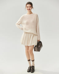 Cashmere Silk Boat Neck Sweater
