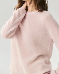 Cashmere Silk Rolled Edge Raglan Sweater