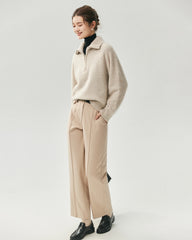 Cashmere Silk Saddle Shoulder Relaxed Sweater
