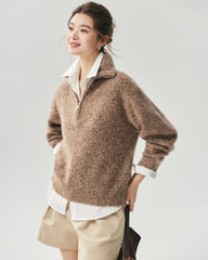 Cashmere Silk Saddle Shoulder Relaxed Sweater