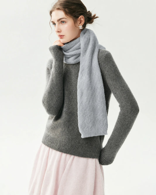 Cashmere Silk Soft Knit Scarf
