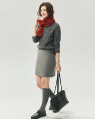 Cashmere Silk Soft Knit Scarf