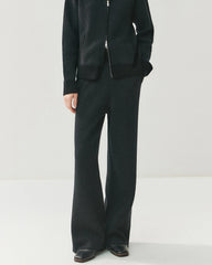 Cashmere Wool Zip Cardigan Set for Women