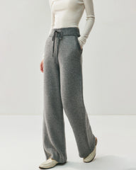 Cashmere Wool Zip Cardigan Set for Women