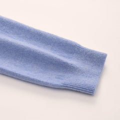 Classic-Fit Crewneck Cashmere Sweater Blue