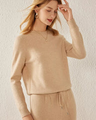 Classic Round Neck Cashmere Sweater