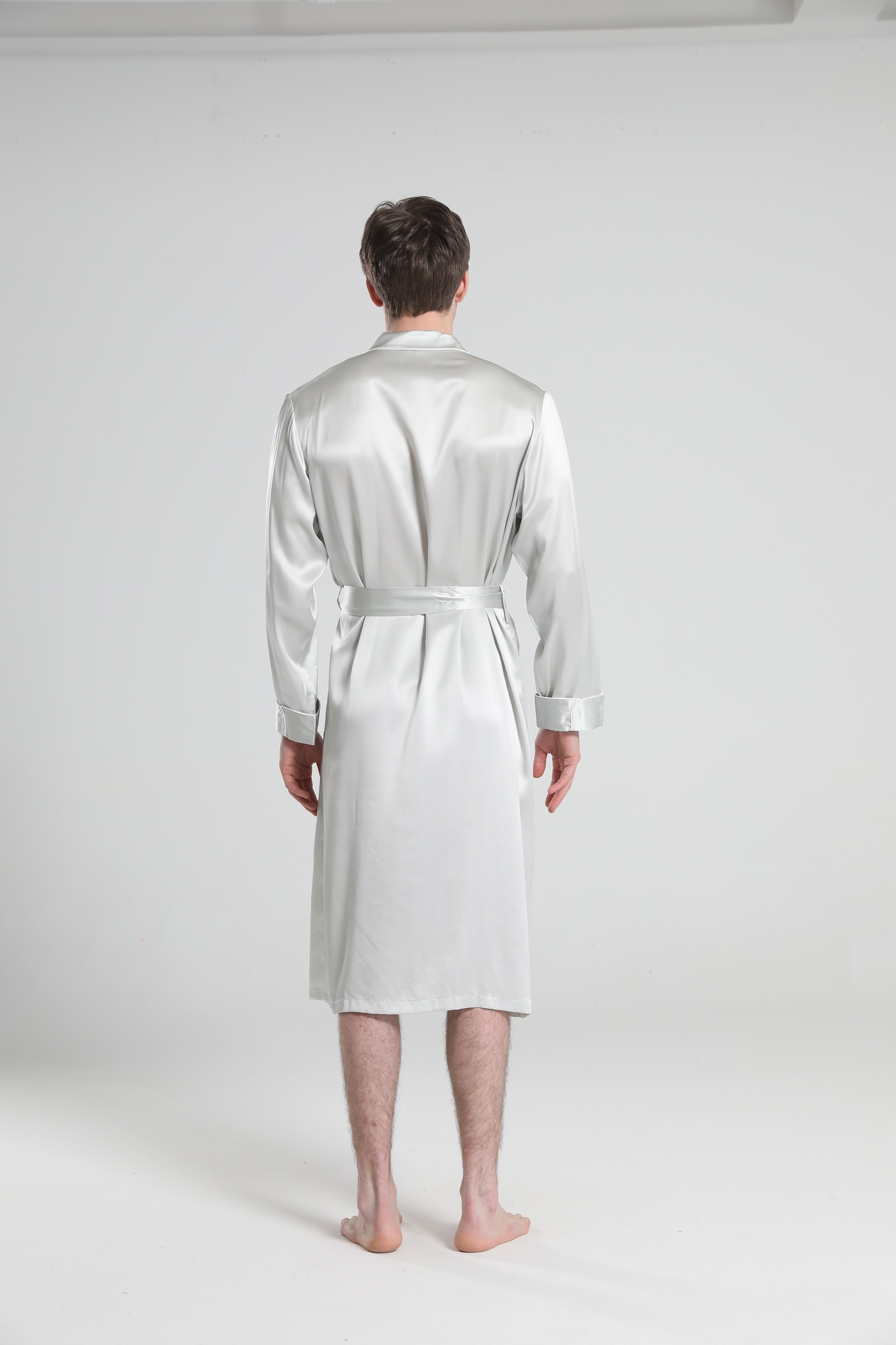 Classic Sleep Robe Pajamas For Men Grey