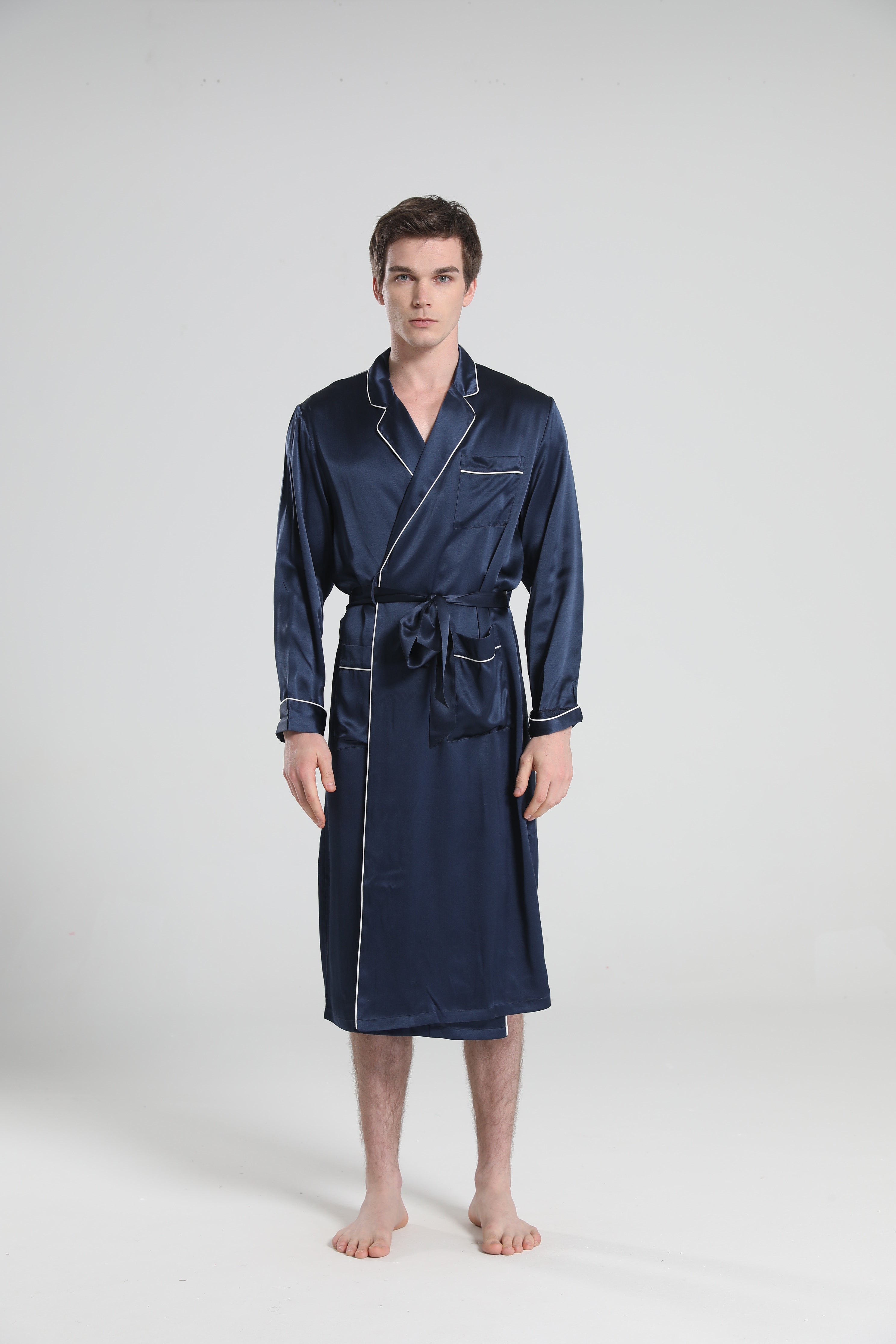 Classic Sleep Robe Pajamas For Men Navy