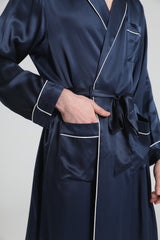 Classic Sleep Robe Pajamas For Men Navy