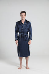Classic Sleep Robe Pajamas For Men Navy
