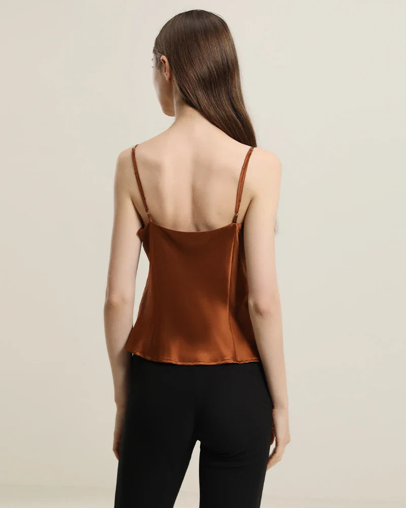 Cowl Neck Camisole Brown