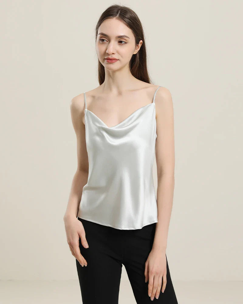 Cowl Neck Camisole Grey
