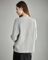 Cozy Ribbed Cashmere Cardigan