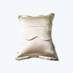 Cushion and Eyemask Silk 2 Pcs Travel Set Gold