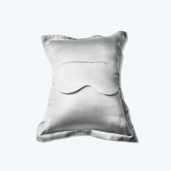 Cushion and Eyemask Silk 2 Pcs Travel Set Grey