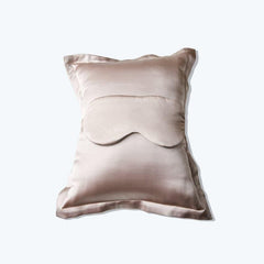 Cushion and Eyemask Silk 2 Pcs Travel Set Pink