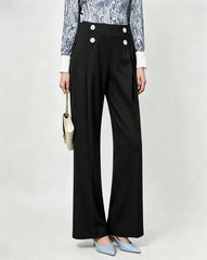 Triacetate Tailored Wide Leg Trousers