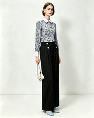 Triacetate Tailored Wide Leg Trousers