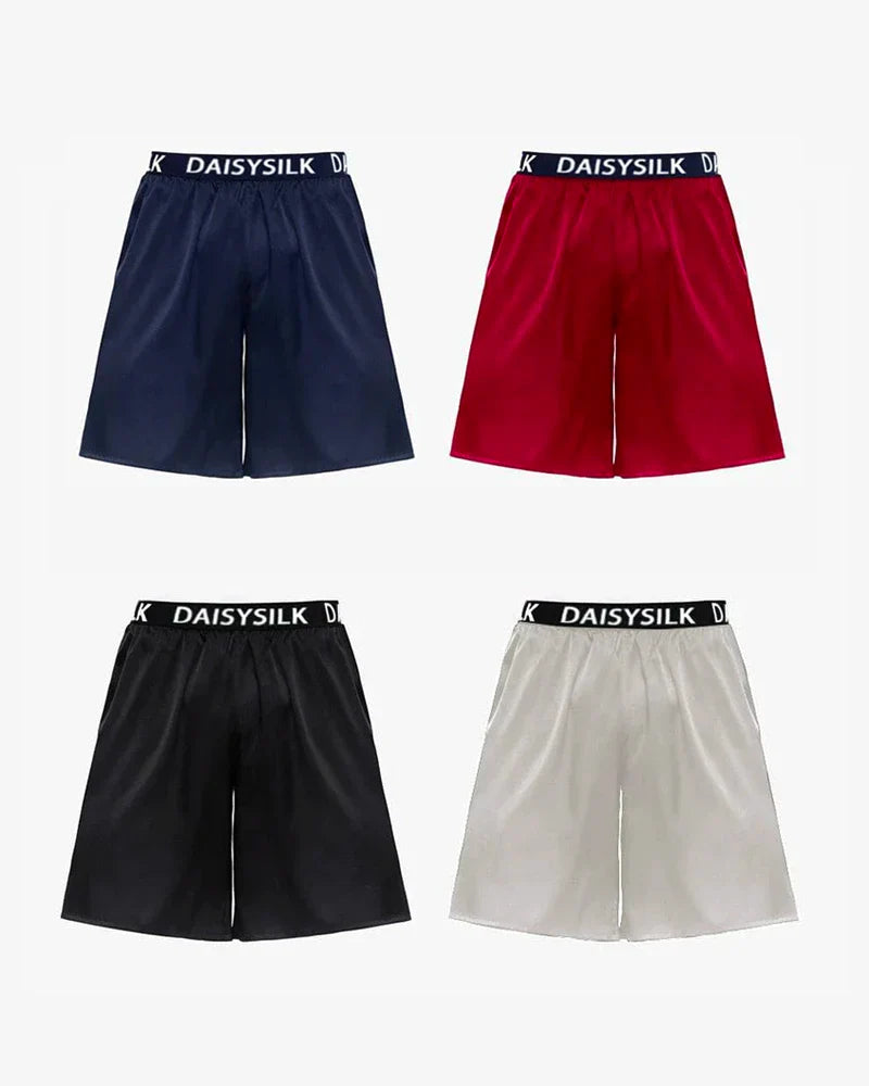 Daisysilk Print Silk Men Shorts Boxers