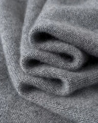 Deep V Neck Cashmere Vest Grey