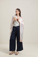 Elegant Silk Violins Scarf