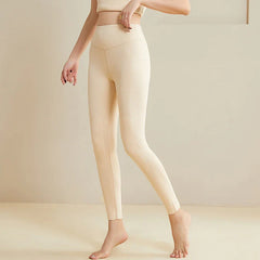 Extra Thermal Silk Vest and Pants Set Beige