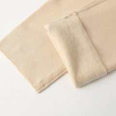 Extra Thermal Silk Vest and Pants Set Beige