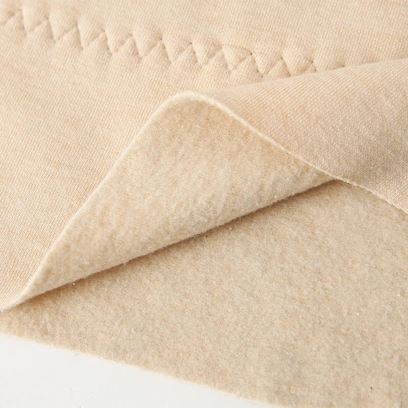 Extra Thermal Silk Vest and Pants Set Beige